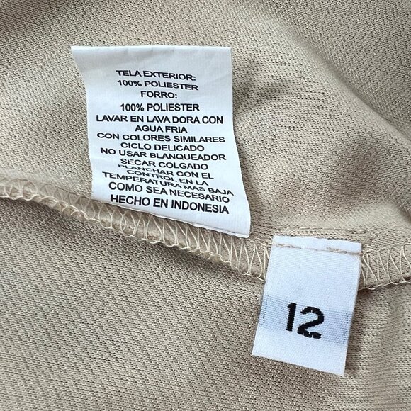 Vintage Y2K Beige Abstract Boho Hippie Low Rise Fairy Grunge Midi Skirt / 12 - Picture 5 of 5